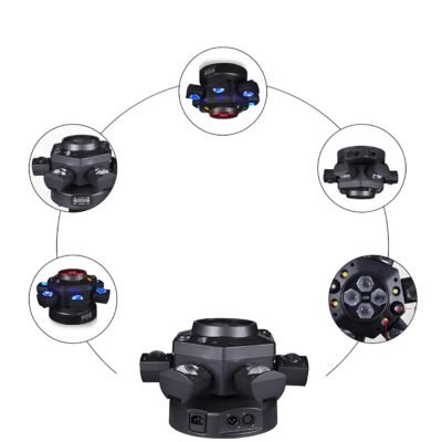 Six-arm bee eye moving head light