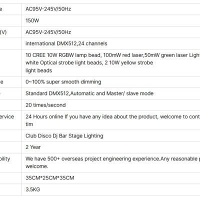 Six-arm bee eye moving head light