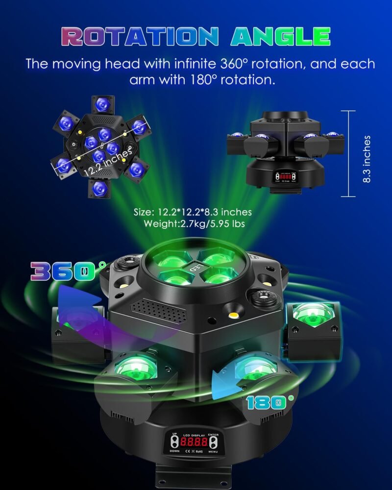 Version 1.0.0 FRLT-Six-arm bee eye moving head light