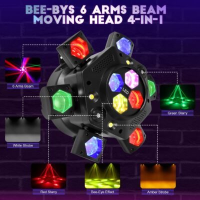 Version 1.0.0 FRLT-Six-arm bee eye moving head light