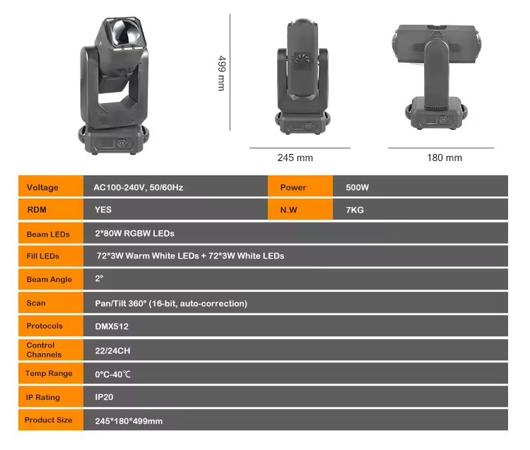 Main-06 FRLT-200W Double Beam Light